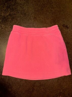 aerie Hot Pink Ribbed Mini Skirt